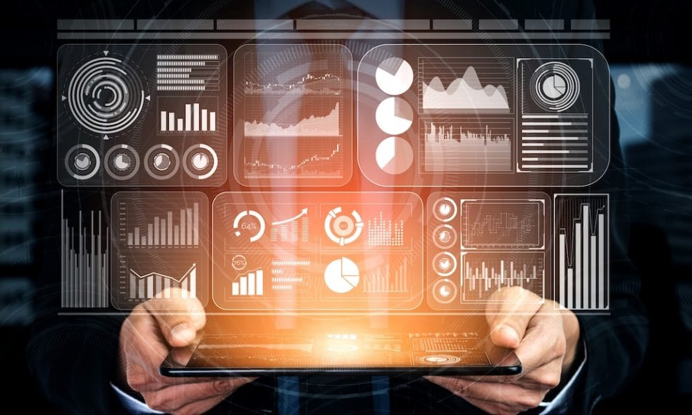 Big Data Technology for Business Finance Concept. Global therapist community established to share best practice