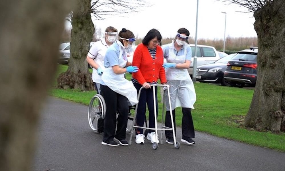 Mother-of-three discharged home for Mother’s Day