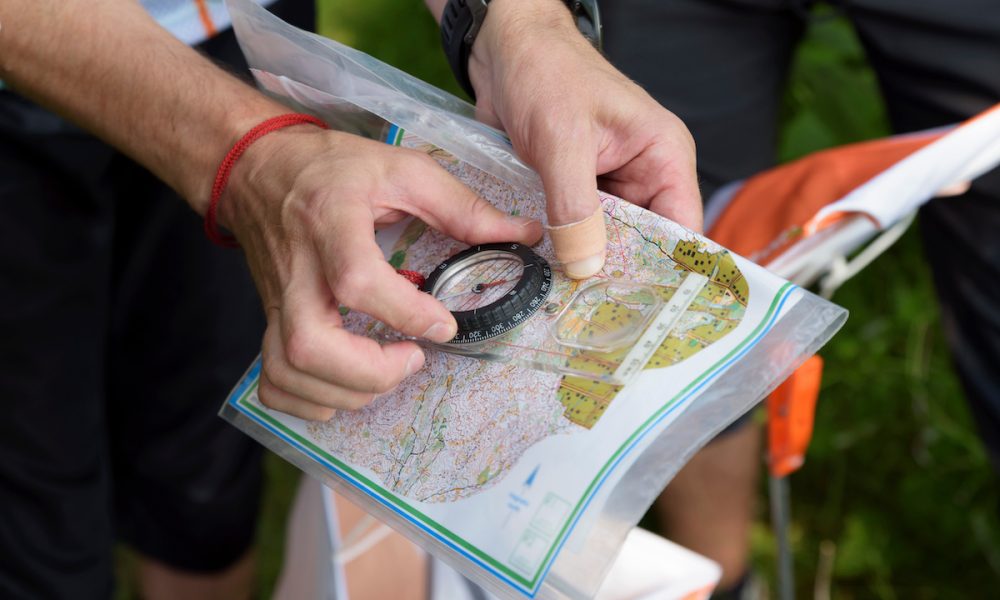 Compass and map for orienteering Orienteering could help fight cognitive decline and dementia – study